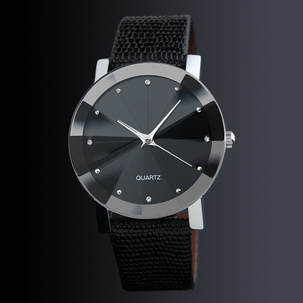 quartz black watch