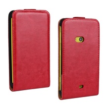 Crazy Horse Wallet Type PU Leather Case With Plastic Holder Vertical Flip Cover For Microsoft Nokia