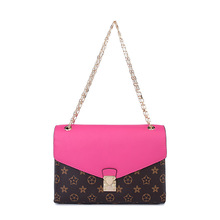 Famous Brands Louisvuigon Luxury Handbags Genuine Leather Women Bag Designer Chain Printing Messenger Bag Shoulder bag Crossbody