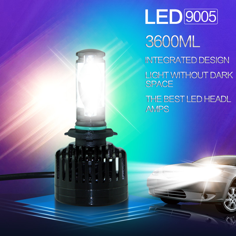 HB4/9006 LED Headlight Auto Light Source LED Headlamp with 36w 3600lm 6000k Top-rate Integration Design HB4 9006 LED Lamp