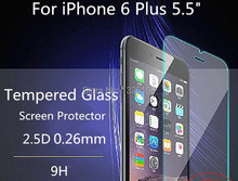 2016 NEW 2.5d 0.26 mm For Alppe iPhone 6 Plus 5.5 Premium Tempered Glass Screen Protector for iPhone6 Toughened protective film