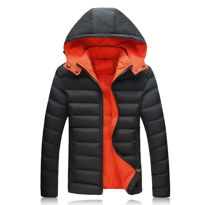 Winter Mens Clothes Fashion 2015 New Arrival Hooded Coat Men Plus Size Slim Fit Casual Sport