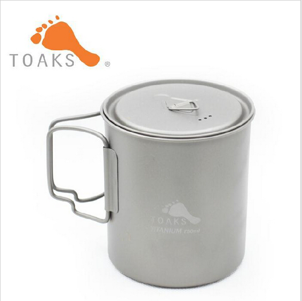 TOAKS 3in1Titanium folding cup ultralight Titanium tableware Titanium pot portable Titanium bowl camping cup Titanium 750ml