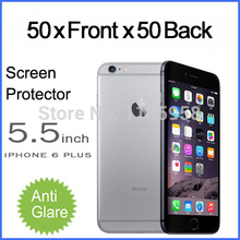 Free shipping 50pcs/lot for iPhone 6 plus anti-glare matte Screen protector Film guard front and back with retail package