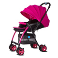 2016 Fashion Light Baby Stroller Aluminum Can Sit Lying Baby Car Portable Folding Stroller Shockproof Prams