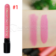 NANI Sexy 18 Color Waterproof Elegant Matte Smooth Lipstick Lip Stick Lipgloss Long Lasting Sweet Girl