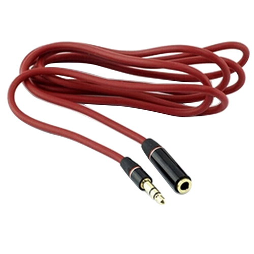 3 5mm Red Male To Female M F Plug Jack Stereo Audio Headphone Extension Cable Cord