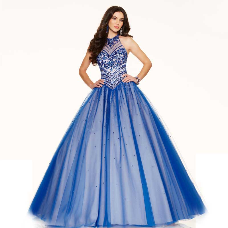 High Quality Navy Blue Prom Dresses Ball Gowns-Buy Cheap Navy Blue ...