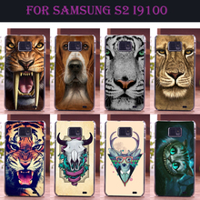 Mobile Phone Case For Samsung Galaxy S2 DIY Color Paint Protective Cellphone Back Cover Cute Animal