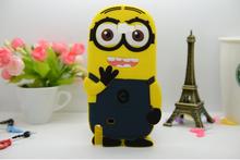 Best Selling Huawei Y560 Case 3D Despicable Me Yellow Minion Cute Cartoon Rubber Material Dustproof Free Shipping