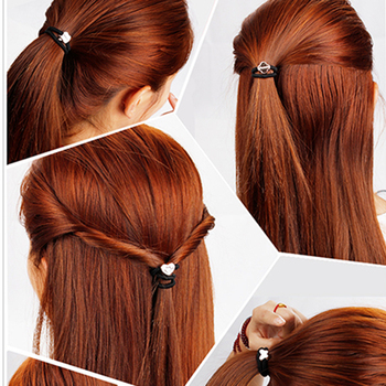 10pcs black elastic scrunchies hair gum rubber band 10pcs black elastic scrunchies hair gum rubber band