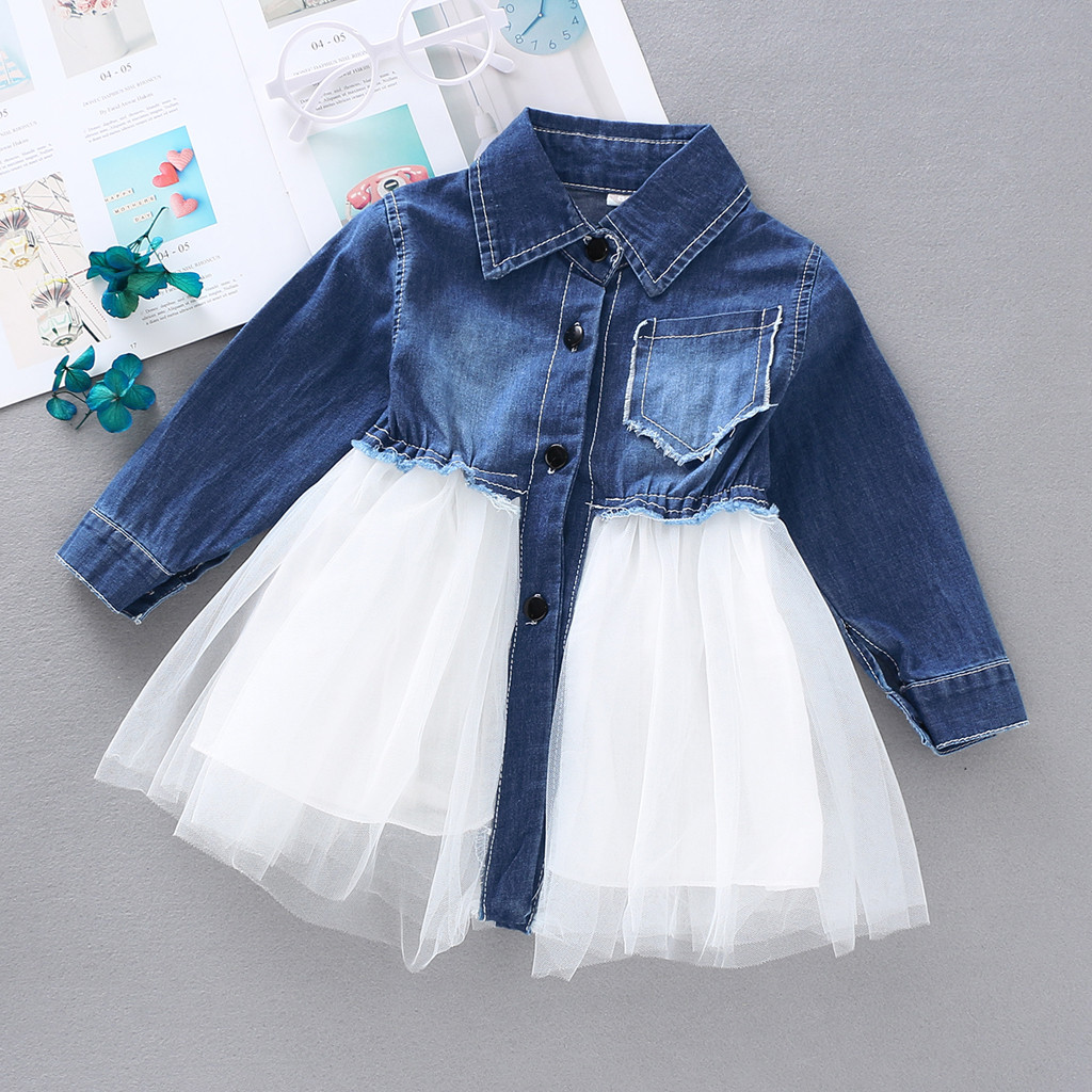 little girl denim tutu dress