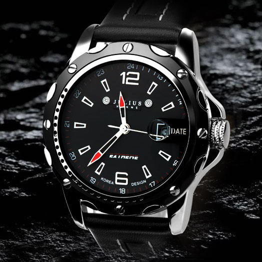 Fashion Brand Men's Fitness Military Quartz Watches, Designer Julius