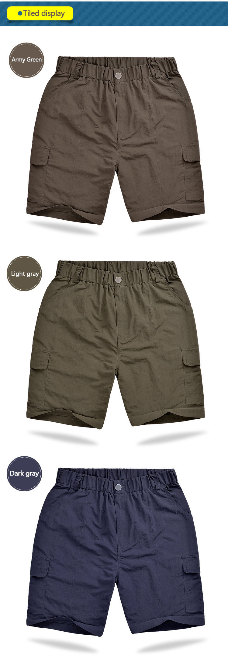 NYLONG CARGO SHORTS MEN