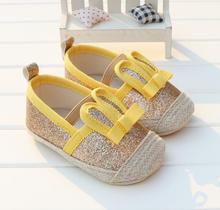 Gold/black/white/pink / 4 color cartoon rabbit model, 0 and 1 year old cute newborn baby boy & girl toddler shoes 11-13cm
