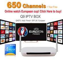 Q9 Android Iptv Set Top Box Android Media Player + 1 Year Europe Arabic Sport Max Iptv Apk Qhdtv Iptv Account With 650 Channels