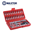 New 46PC Socket and Bit Set Spanner Ratchet Hand Tools Set For Household Auto Repairing Promotion