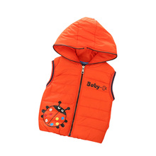 2016 New Boy Vest Children Outerwear Kids Coat Warm Baby Coats Girl Casual Character Pure Color Vests For Girls Boys Clothes 8