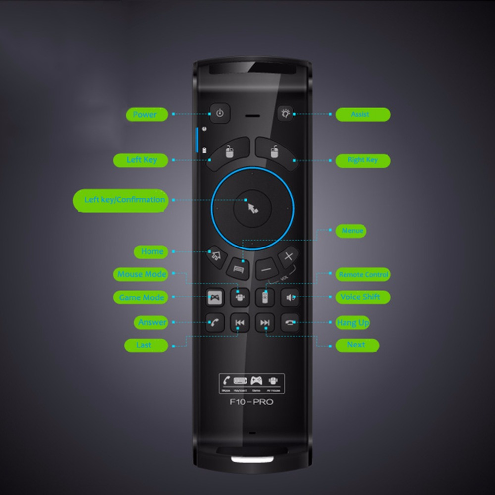 New F10 Pro Wireless Remote Control Fly Air Mouse Keyboard Mic Speaker for TV BOX New F10 Pro Wireless Remote Control Fly Air Mouse Keyboard Mic Speaker for TV BOX
