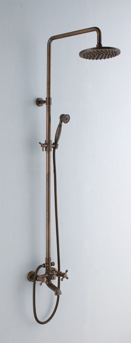 Free shipping Antique brass bathroom faucet / shower set /8