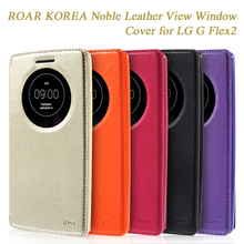 Original Mobile Phone Case ROAR KOREA Noble Quick Circle View Window Leather Cover Case for LG G Flex2 F510L