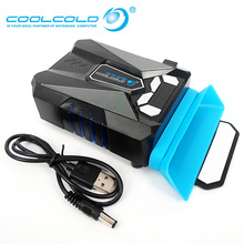 Ice Troll 5 Intelligent Temperature Control Cooling Fan With LCD Display USB Radiator Notebook Cooler for 14” 15” 17” Laptop