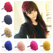 1 PCS Fashion Women Girls Hair Accessory Big Flower Hair Band Cotton Hoop Headband Lady Gift