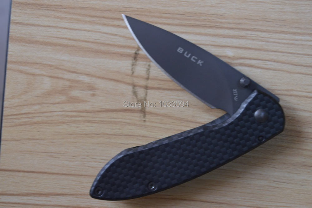BUCK 327 NOBLEMAN CARBON FIBRE ourdoor sports multifunction knife camping survival folding Knives