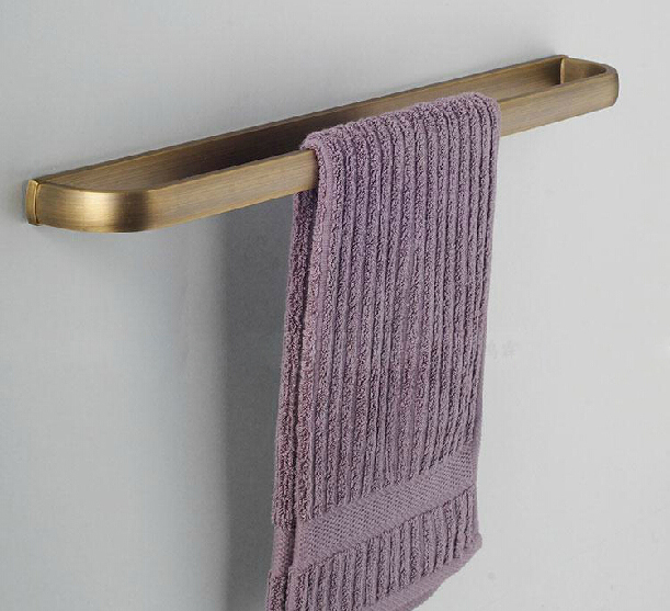 Antique brass finish towel holder single towel bar bathroom towel rack Retro bathroom accessories