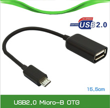 Free shipping Micro USB OTG Cable Adapter For Samsung HTC LG Sony huawei Lenovo Android Tablet PC /MP3/MP4