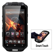 Original iMAN i3 1GB+16GB Water/ Dust/ Shock Resistant Phone 4.3”3G Android 4.2 Smartphone MTK6589T Quad Core Dual SIM 3G GSM