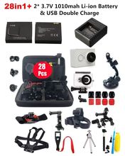 Original XiaoYi Helmet Action Camera WiFi Mi Waterproof Sport Camera DVR 16MP 60FPS+Spare Accessories Kit+Charger+Battery