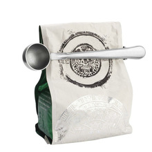 Stainless Steel Coffee Scoop 2 In 1 Spoon Scoop With Bag Clip Tea Coffee Accessories Kitchen Tools