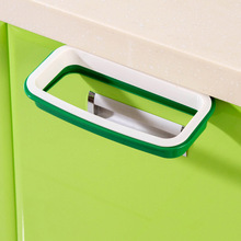 HD Can wash the kitchen door back type ambry trash can support garbage bags to receive