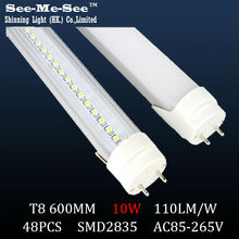 48Led/pcs T8 led tube 600MM 10W