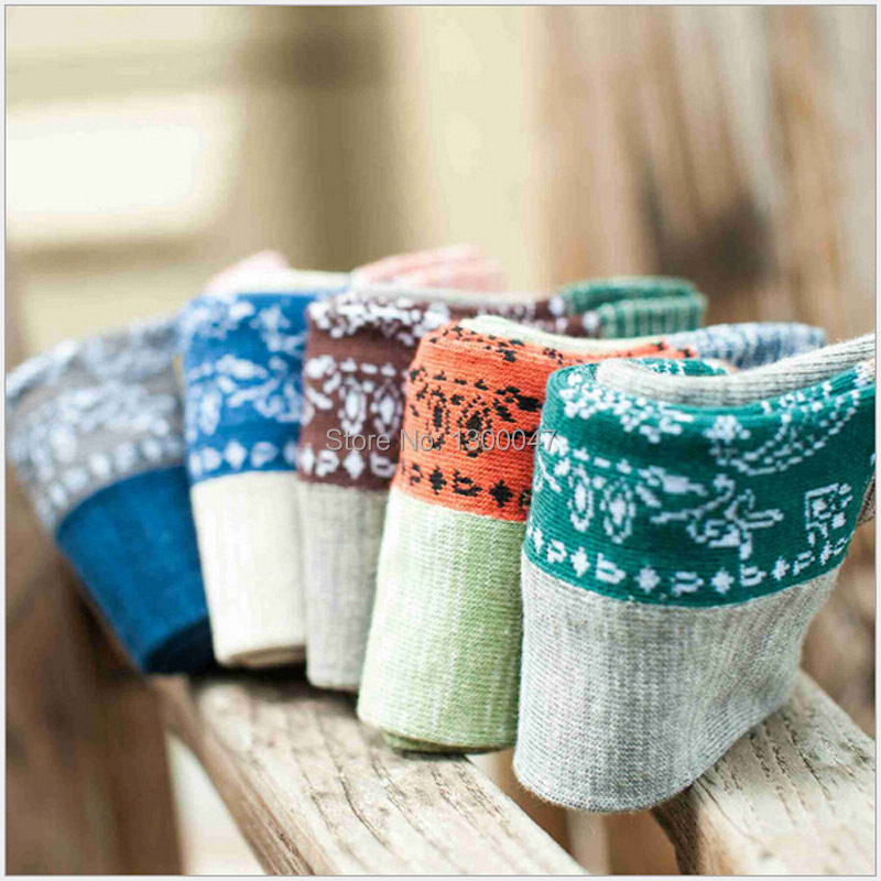 2015 Fashion Autumn Winter Men's Cotton Socks for Men Casual Socks High Quality Jacquard Men Socks Size 39-43  5 pairs/lot