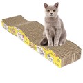 1 Pcs Training Cat Toy S Shaped Cat Kitten Corrugated Scratch Board Pad Scratcher Bed Mat