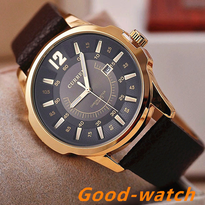 Luxury Brand CURREN 8123 Men military watch Fashion Men wristwatches Quartz men sports watches Casual leather