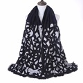 New Europe Luxury Brand Scarf Fashion Floral Leopard Printed Women Pashmina Warm Winter Shawl Scarf