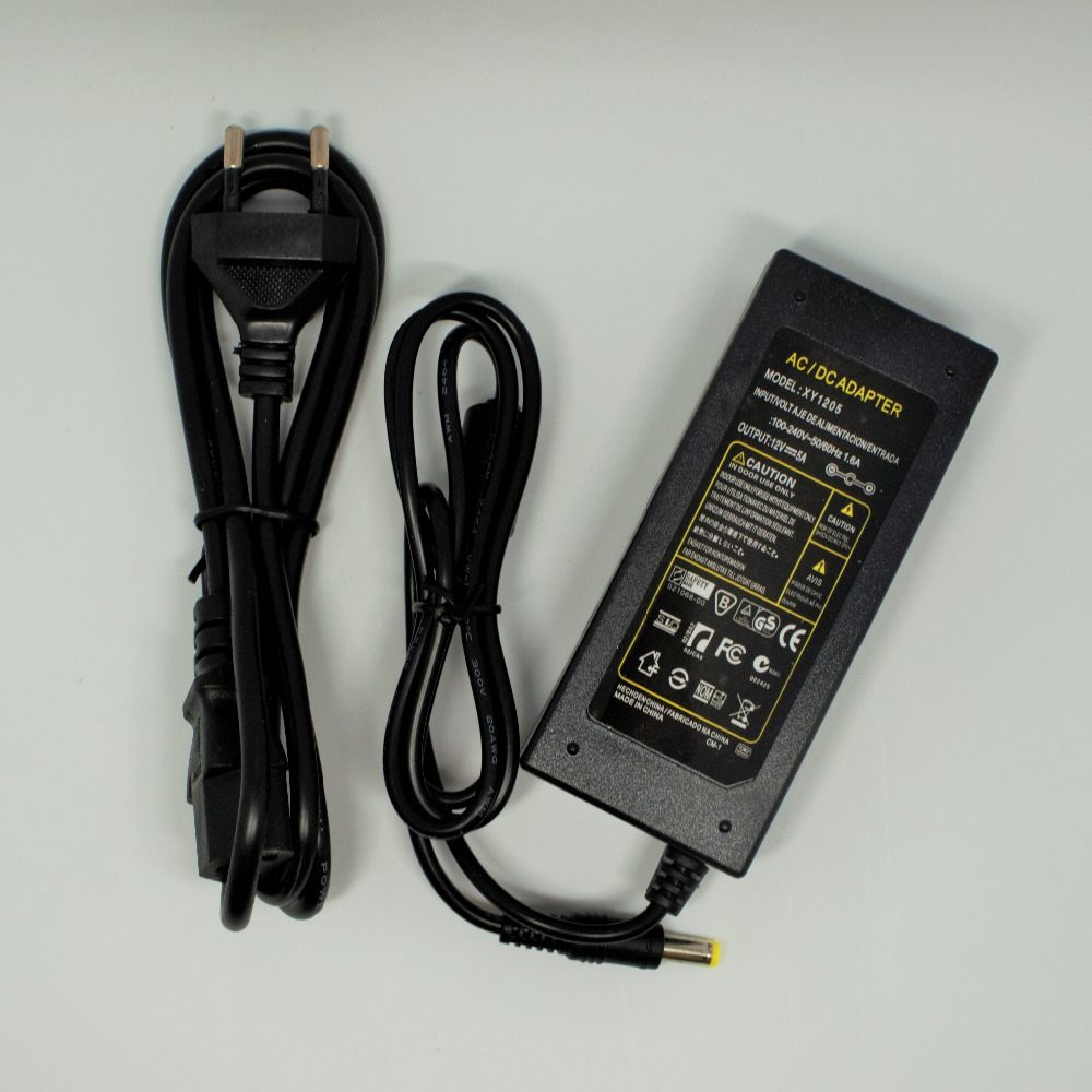 1PCS US EU AU UK plug DC 12V 5A 60W power supply adapter For 5050 3528