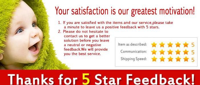 5 stars feedback