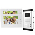 New brand 7 color video door phone intercom system with outdoor camera with two buttons for