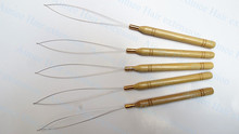 Free shipping 50pcs/Lot ,Bamboo Handle Pulling Loop Needle Hair Extensions,Hair Extension Tools