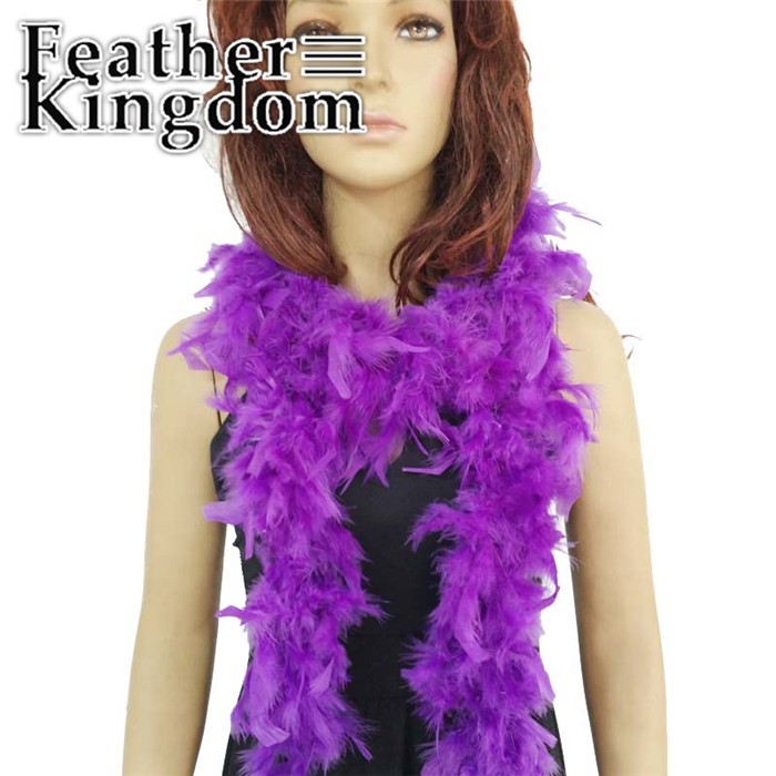 purple turkey feather boa