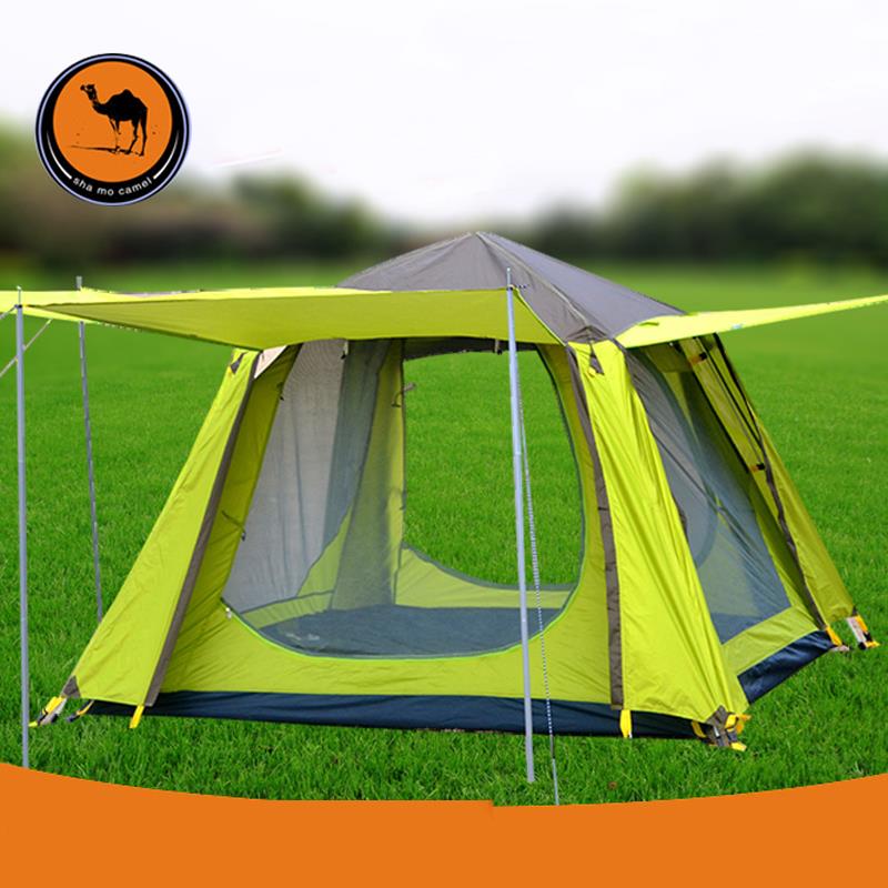 double automatic outdoor 3-4 people wild multiplayer casual rain tent for camping family tent 086