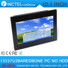 All in one mini pos touchscreen barebone system pc with Intel Celeron C1037U 1.8Ghz HDMI VGA 2 RS232 Wake on LAN support