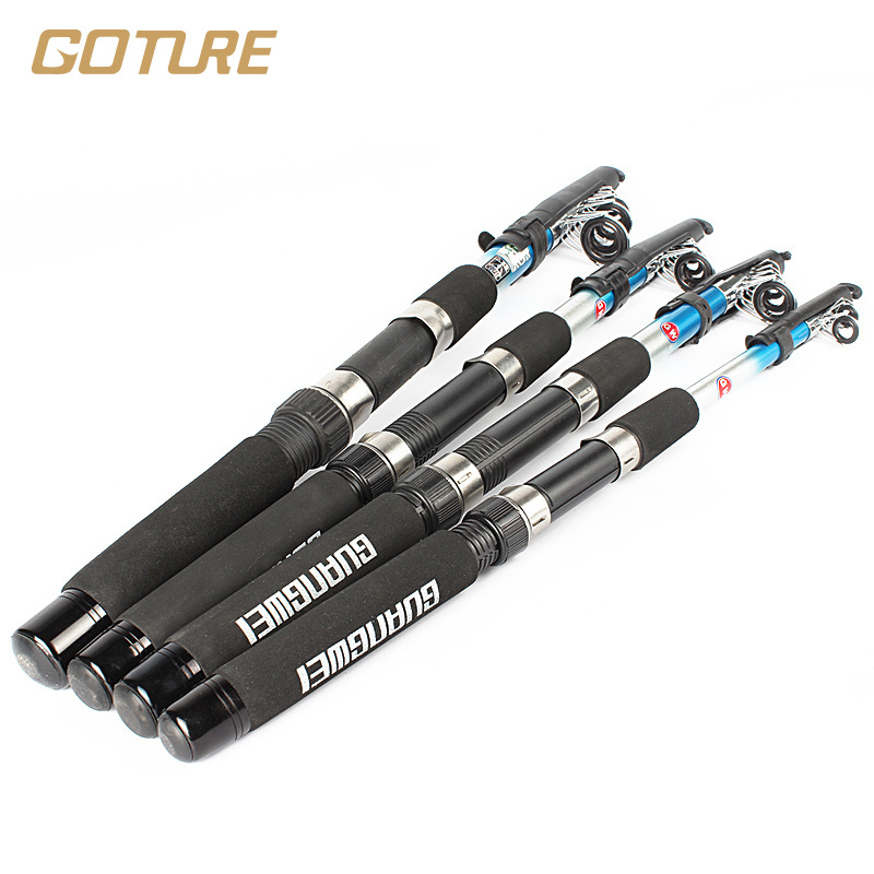 Goture 2.1m - 3.6m Telescopic Fishing Rod Durable Spinning Rods Sea Fishing Tackle