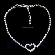 S111 Free Shipping Sexy Women Love Gift Heart Rhinestone Foot Anklet Wedding Jewelry Ankle Bracelet