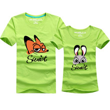 2016 New arrival couple shirts family look 11 colors cotton summer tops tees matching family clothes family t-shirts men women