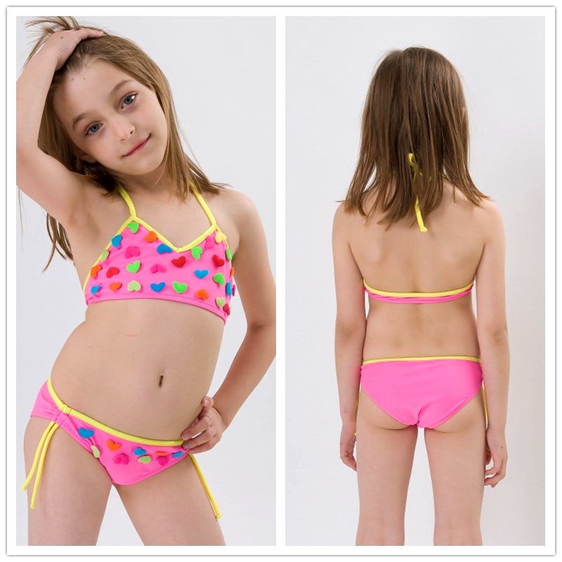 Girls Lovely swimwear bikini swimsuit for girls kids swimsuit cute